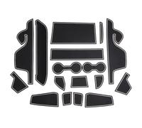 Accesorios Interior Coche Almohadilla con Ranura para Puerta Antideslizante para Ford para Ranger T9 2023 2024 2025(Bianco)