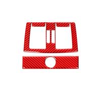 Accesorios Interior Coche Embellecedor Fibra Carbono La Salida Aire Asiento Trasero Coche Pegatinas Decorativas Serie 3 GT F30 F34 2013-2016 Interior Coche(Style B(Red))