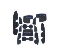 Accesorios Interior Coche Esteras Surcos para Puerta Antideslizantes Impermeables para Hyundai I30/i30 N/i30 N Line 2017-2024(BLU)