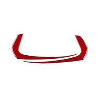 Accesorios Interior Coche Tira Decorativa Espejo Retrovisor Coche Pegatina Fibra Carbono Suave Para Mazda 3 Para Axela 2019-2025 LHD RHD Interior Coche(Red Carbon)
