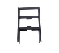 Accesorios Interior Panel Control Central Coche Accesorios Marco Decorativo Taza Agua Fibra Carbono ABS Para Land Para Rover Para Defender 90 110 130 2025+ Pegatinas(Negro mate)