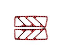 Accesorios Interior Para Camaro 2010-2015 Cubierta Salida Aire Salpicadero Coche Pegatina Embellecedora Interior Marco Decorativo Fibra Carbono Cubierta Decorativa Panel(Red Carbon Fibre)