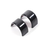 Accesorios Interior Para Serie 5 G60 2024 2025 Línea Central Pegatina Marcado Rojo Accesorios ABS Volante Coche Marcador Retorno Cubierta Embellecedora Pegatinas(Negro)