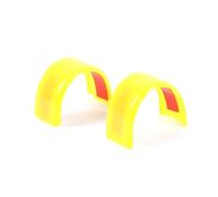 Accesorios Interior Para Serie 5 G60 2024 2025 Línea Central Pegatina Marcado Rojo Accesorios ABS Volante Coche Marcador Retorno Cubierta Embellecedora Pegatinas(Amarillo)