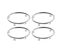 Accesorios Interiores 1 Unidad/4 Uds. Para Ford Para Focus 2 Para MK2 2005-2013 Embellecedor De Aire Acondicionado Decoración Salida Pegatina Anillo Circular(4pcs Birght Silver)