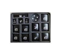 Accesorios interiores Adhesivo Para El Marco Botón Elevación Ventana Del Coche Para Benz A B C E, Para GLE, Para GLA, Para CLA, Para GLK Para Clase W176 Molduras interiores(Black Cover)