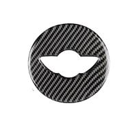 Accesorios interiores Adhesivo Protector De Fibra De Carbono Con El Logo Del Volante Para Mini, Para Cooper Para Countryman F60, F55 Y F56 Coche Interior