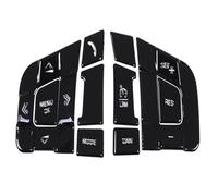 Accesorios interiores Adhesivo Protector Decorativo Para Botones Del Volante Para Land Para Rover Para Discovery Sport (2015-2019) Accesorios de Interior(Style A Black)