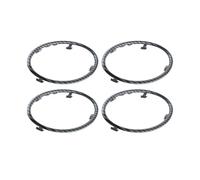 Accesorios Interiores Coche 1/4 Piezas Para Ford Para Focus 2 MK2 2005-2013 Embellecedor Salida Aire Acondicionado Decoración Anillo Adhesivo Circular Accesorios(4pieces Carbon Fiber)
