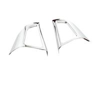 Accesorios Interiores Coche 2 Paquetes Pegatinas Cromadas Para Volante Coche Para Chevrolet Para Cruze Para Sedan Hatchback 2009-2015(Bright double hole)