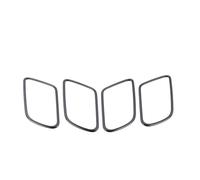 Accesorios Interiores Coche Adhesivo Embellecedor Del Marco Interior La Manija Puerta Para Benz Para Clase A Para CLA Para W177 Para V177 Para C118 Y Para W118 2020-2022(Negro)