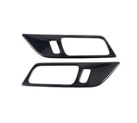 Accesorios Interiores Coche Manijas Puerta Interior Carbono Negro Para Ford Para Mustang 2024 2025 Cubierta Cuenco Embellecedora ABS Accesorios Para Coche 2 Piezas(B)