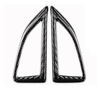 Accesorios interiores Embellecedor Central Del Anillo Del Volante, Adhesivo Fibra Carbono Real Para Chevrolet Para Camaro 2016-2020 2021 2022 2023 Molduras interiores(Button Frame Black)