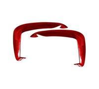 Accesorios Interiores Modificación Accesorios Coche Para A3 8V S3 2017-2019 Separador Parachoques Delantero Fibra Carbono Seco Real Decoración Cubierta Aleta Canard(Red Carbon Fiber)