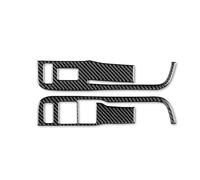 Accesorios interiores Para Chevrolet Para Camaro 2013-2015 Embellecedor Interior Puerta Ventana Elevador Cubierta Panel Interruptor Control Pegatina Interior Coche(B Black Carbon)