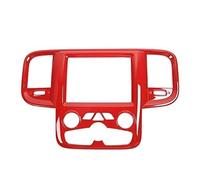 Accesorios Interiores Para Dodge 1500 2011-2017 Consola Central Panel De Navegación Decoración Cubierta Pegatinas Accesorios. Marco Panel Control Aire Acondicionado Automóvil(Red)
