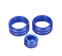 Accesorios interiores Para F30 F34 F20 F21 F46 Para X1 F48 Para X2 F39 F32 F33 Perillas Aire Acondicionado Coche Embellecedor Circular Audio Interior Coche(Model B Blue)