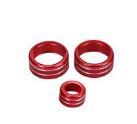 Accesorios interiores Para F30 F34 F20 F21 F46 Para X1 F48 Para X2 F39 F32 F33 Perillas Aire Acondicionado Coche Embellecedor Circular Audio Interior Coche(Model B Red)