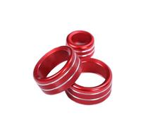 Accesorios interiores Para F30 F34 F20 F21 F46 Para X1 F48 Para X2 F39 F32 F33 Perillas Aire Acondicionado Coche Embellecedor Circular Audio Interior Coche(Model A Red)