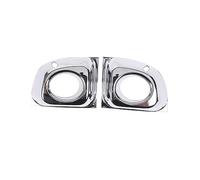 Accesorios interiores Para Fiat Para 500 2011-2015 Plata Faro Antiniebla Delantero Decorativo Marco Adhesivo Accesorios Exteriores Del Coche Molduras interiores(Bright silver)
