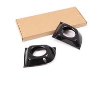 Accesorios interiores Para Fiat Para 500 2011-2015 Plata Faro Antiniebla Delantero Decorativo Marco Adhesivo Accesorios Exteriores Del Coche Molduras interiores(Carbon Fiber)