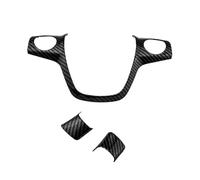 Accesorios Interiores Para Ford Para C-MAX Para Cmax 2011-2017 Para Grand Para C-Max 2011-2014 Decoración Pegatinas Coche Embellecedor Volante Interior Coche(3 x Carbon Fiber)