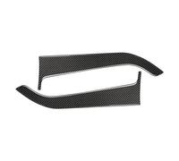Accesorios Interiores Para Ford Para Mustang GT 2015-2021 Interior Fibra Carbono Panel Puerta Delantera Pegatinas Embellecedoras Calcomanías Cubierta Decorativa(Negro)