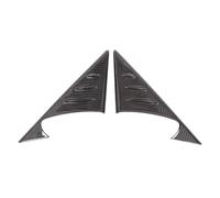 Accesorios interiores Para Jaguar Para F-TYPE 2013-2025 Espejo Retrovisor Lateral Triángulo Spoiler Trim Adhesivo Decorativo Accesorios Para Coche Coche Interior(Real Carbon Fiber)