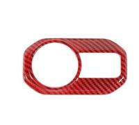 Accesorios Interiores Para Jeep Para Wrangler JL Para Gladiator JT 2018 2019 2020 2021 2022-24 Cubierta Decorativa Interruptor Faro Delantero Coche Interior Coche(Red carbon fiber)