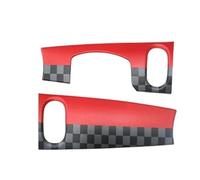 Accesorios interiores Para Mini Para Cooper F55 F56 F57 2021-2023 Solo Volante A La Izquierda Salpicadero Coche Pegatina Cuero Concha Decorativa Interior Coche(A)