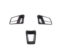 Accesorios Interiores Para Panamera Para Macan 2014-2020 Para Cayenne 2015-2020 718 911 918 Cubierta Interior Volante Del Automóvil Coche Interior Accesorios(Bright Black)