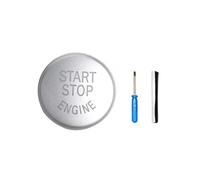 Accesorios Interiores Para Serie 1/3/5 E87 E90/E91/E92/E93 E60 X1 E84 X3 E83 X5 E70 X6 E7 Cubierta Botón Interruptor Arranque Y Parada Motor Coche Interior Coche(Plata)