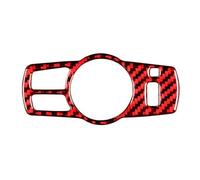 Accesorios Interiores Para Serie 5 F10 F18 2011-2017 Fibra De Carbono Interior Interruptor Faro Coche Decoración Marco Pegatinas Cubierta Embellecedora(Rojo)