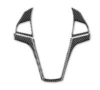 Accesorios interiores Pegatina Para Volante Interior De Coche, Fibra De Carbono Suave, Para Chevrolet Para Camaro 2013, 2014 2015 Accesorios Interior(Black Carbon)