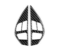 Accesorios interiores Pegatinas Para Volante De Coche, Fibra Carbono, Para Mitsubishi Para Lancer Para EVO X MR 2008-2011 2012 2013 2014 2015 Accesorios de Interior(Black Carbon)