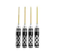 Accesorios Juguetes RC Herramienta Destornillador Hexagonal Metal Hueco RC Control Remoto Modelo Accesorio Reparación Automóviles Ensamblar Piezas Mejora Reemplazar(Black)