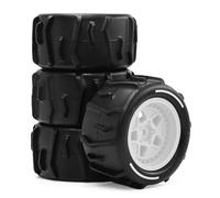 Accesorios Juguetes RC Para ARRMA Para GRANITE Para GROM 1/18 Piezas Mejora Neumáticos 4 Uds Accesorios Camión Recorrido Corto Montaje Coche Para Arena RC(WHITE)
