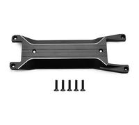 Accesorios Juguetes RC Para Traxxas Para Mini Para Maxx 1/16 Placa Refuerzo Chasis Aluminio Accesorio Repuesto Modelos Impacto Alta Resistencia(Black)