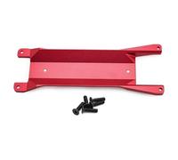 Accesorios Juguetes RC Para Traxxas Para Mini Para Maxx 1/16 Placa Refuerzo Chasis Aluminio Accesorio Repuesto Modelos Impacto Alta Resistencia(Red)