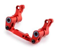 Accesorios Juguetes RC para Traxxas para Mini para Maxx 2S 1/16 Montaje De Dirección Aleación Aluminio RC Piezas Mejora Coche Modelo Accesorio Reemplazar Orugas(Red)