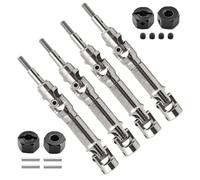 Accesorios Juguetes RC Para Traxxas Para Mini Para Maxx 4x4 Ejes Transmisión CVD Acero Conjunto 4 Uds Accesorio Modelo Diseño Estriado Aleación Alta Resistencia(Black)