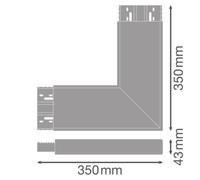 Accesorios LN INV CONECTOR DE ESQUINA BK 4099854308079