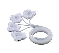 Accesorios Manguera de Tubo de Tinta de 4/6 Colores + Amortiguador Compatible con EPSON L310 L360 L363 L365 L368 L383 L385 L100 L101 L110 L111 L130 L132 Tubo Suave de Silicona(4 WHITE-4damper-2m)