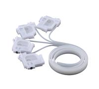 Accesorios Manguera de Tubo de Tinta de 4/6 Colores + Amortiguador Compatible con EPSON L310 L360 L363 L365 L368 L383 L385 L100 L101 L110 L111 L130 L132 Tubo Suave de Silicona(4 WHITE-4damper-1m)