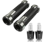 Accesorios Manillar para Buell 1125CR 1125 CR 2008 2009 Accesorios De Motocicleta CNC 7/8 "22MM Perillas Manillar Empuñaduras Mano Extremos Agarre Deslizadores(Grigio)