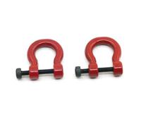 Accesorios Mejoras RC Para Traxxas Para TRX-4 1/10 2 Piezas Metal Rojo Enganche Para Tipo U Ganchos Enganche Grilletes Remolque Parachoques Coche Todoterreno RC Mejora Accesorios