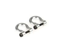 Accesorios Mejoras RC Para Traxxas Para TRX4 1/10 Metal Delantero Trasero Parachoques Remolque Ganchos Enganche Rescate Grilletes Remolque Coche RC Crawler Reparaciones Piezas(Silver)