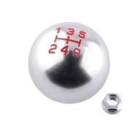 Accesorios Modificación Coche Perilla Palanca Cambios Manual 5/6 Velocidades Perilla Cambio Marchas Metal Especial Para Civic Para City Para Fit Repuestos Automóviles(Silver,5 Speed)