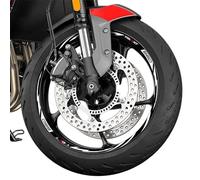 Accesorios Modificación Para T&riumph Para Trident 660 Para TRIDENT 660 2023 Pegatinas Reflectantes Para Rueda De Motocicleta Calcomanías De Llanta Cinta De Cubo A Rayas Impermeable ( Color : 2 )