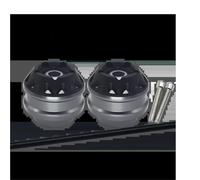 Accesorios Motocicleta CNC, Deslizadores Horquilla Delantero Trasero, Kit Protección contra Caídas Ruedas para YZF R3 2015-2022 Protector Anticolisión Chasis(Titanio,X-Front)